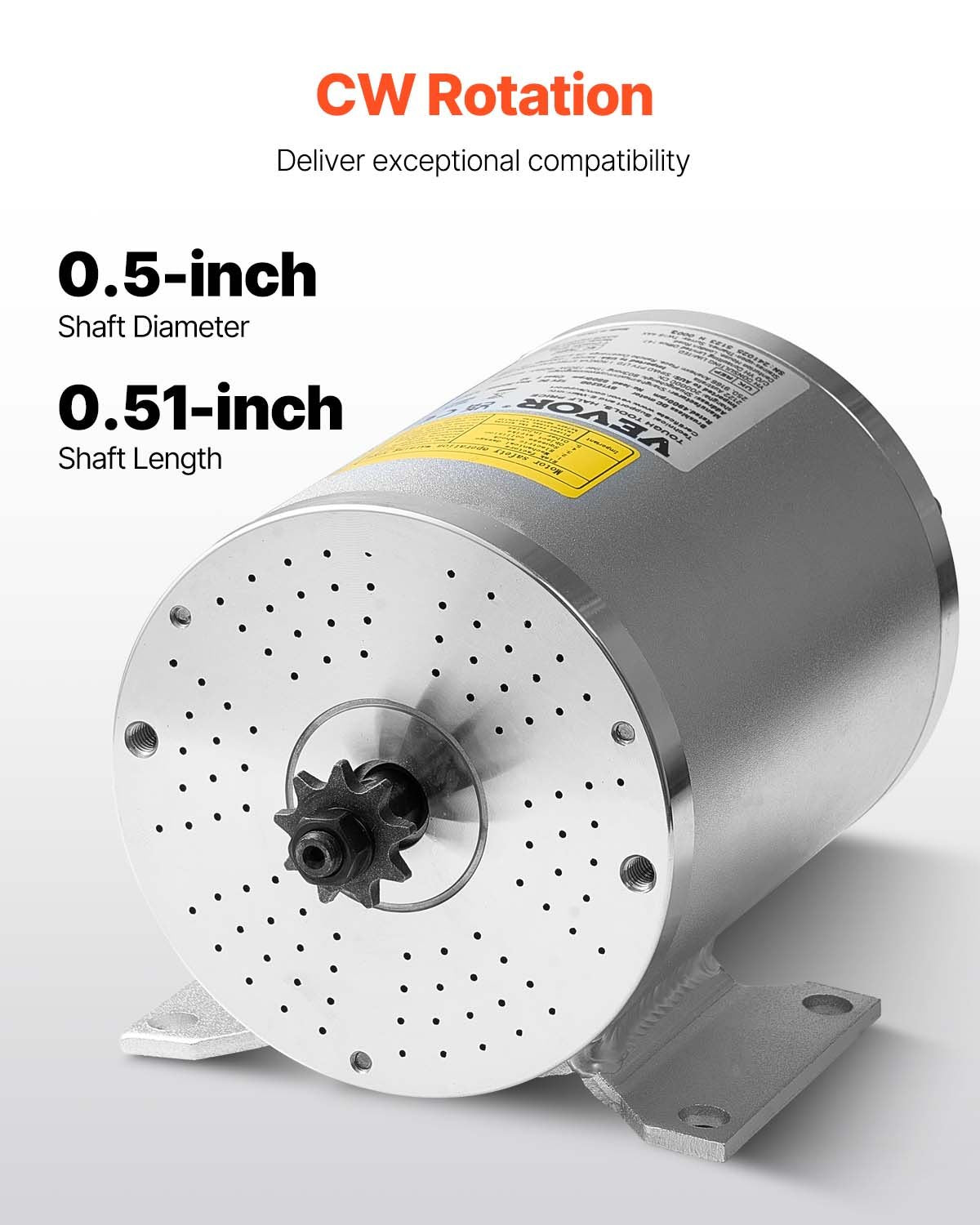 Electric Brushless DC Motor 1800W 48V 4500RPM Go Kart E-Bike Scooter Motor