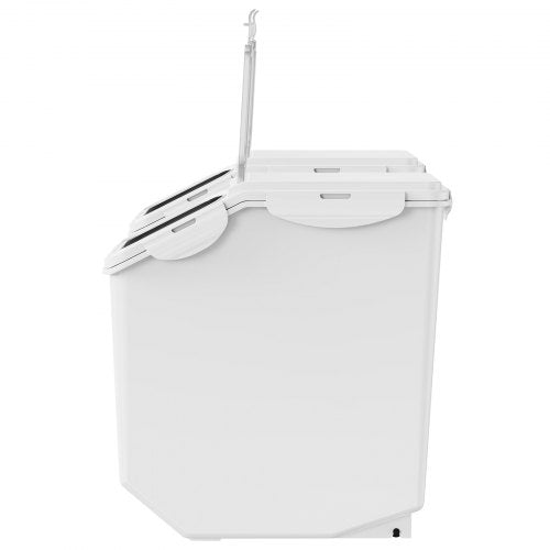 VEVOR 2 Pcs Ingredient Storage Bin 15L Kitchen Rice Cereal Flour Dog Food
