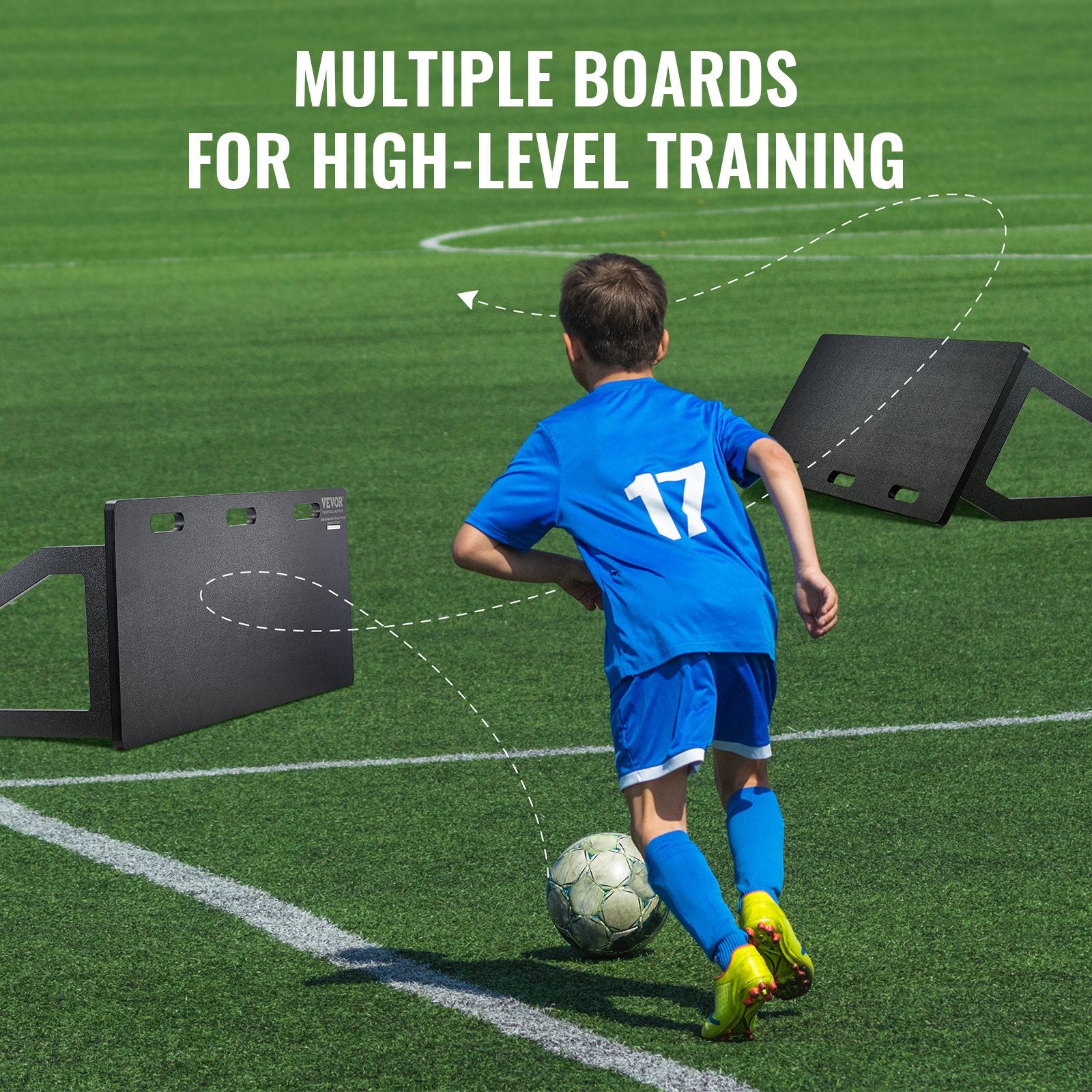 Soccer Rebounder Board 115x45 cm Foldable Portable Wall with 2 Angles