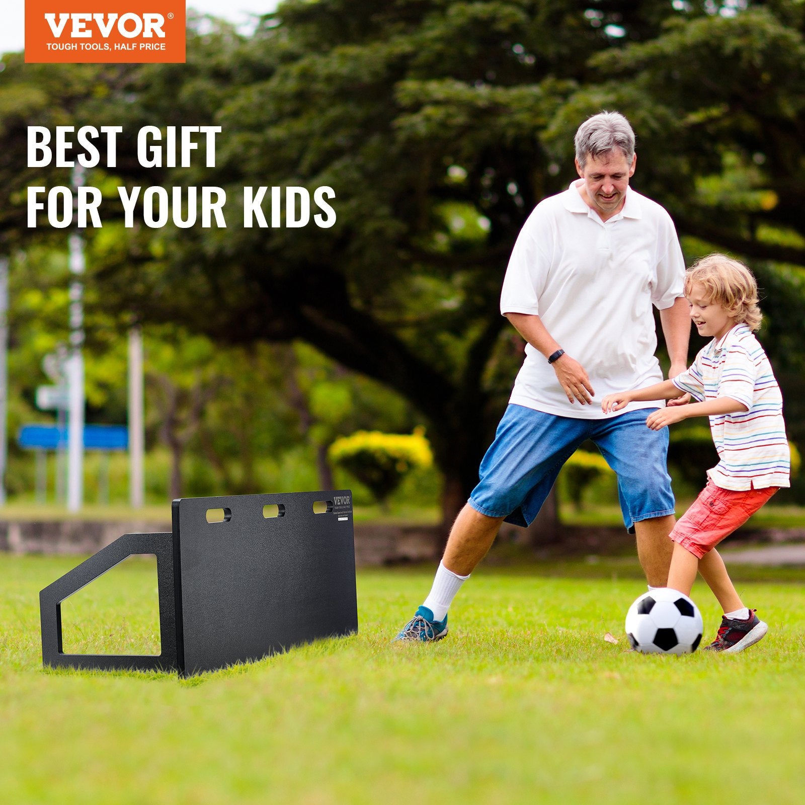 Soccer Rebounder Board 115x45 cm Foldable Portable Wall with 2 Angles