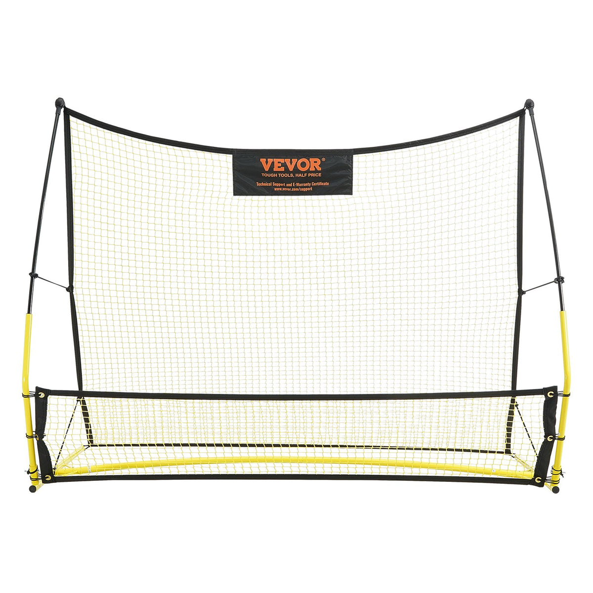Soccer Trainer 2-in-1 Portable Rebounder Net Iron Wall Bag Practice Training