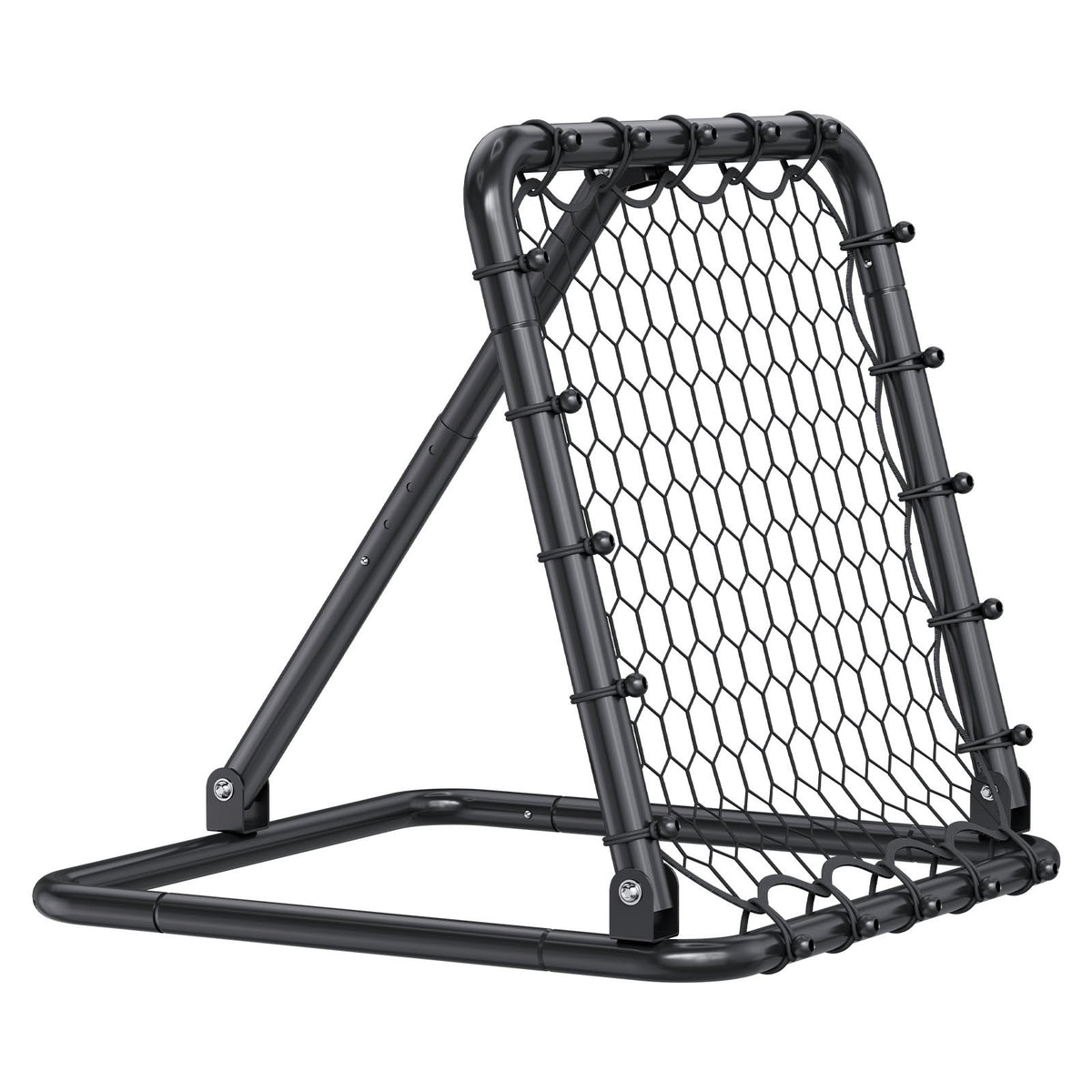 Soccer Rebounder Net 34x34in Portable Football Training Adjustable Angles