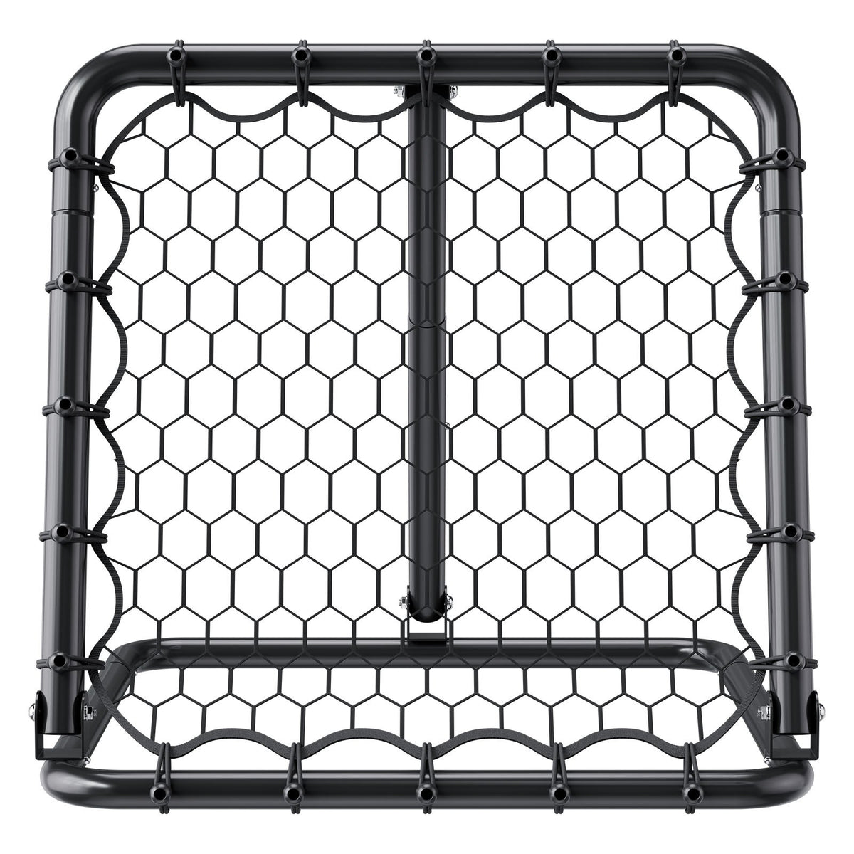 Soccer Rebounder Net 34x34in Portable Football Training Adjustable Angles