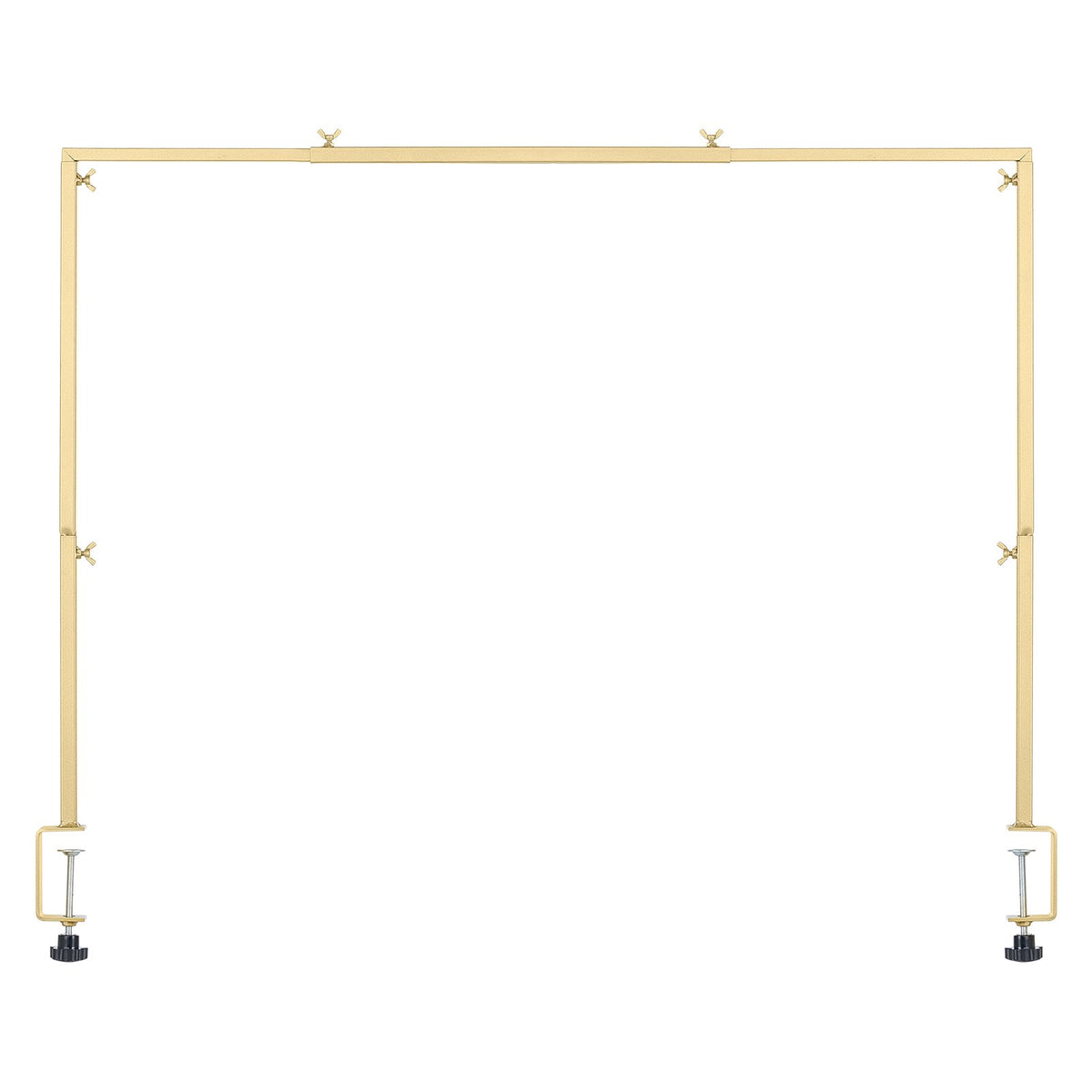 Over Table Rod Stand with Clamps 13"-42" Tall 28"-98" Adjustable Gold Frame