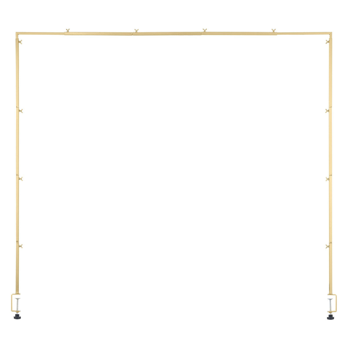Over Table Rod Stand with Clamps 13"-42" Tall 28"-98" Adjustable Gold Frame