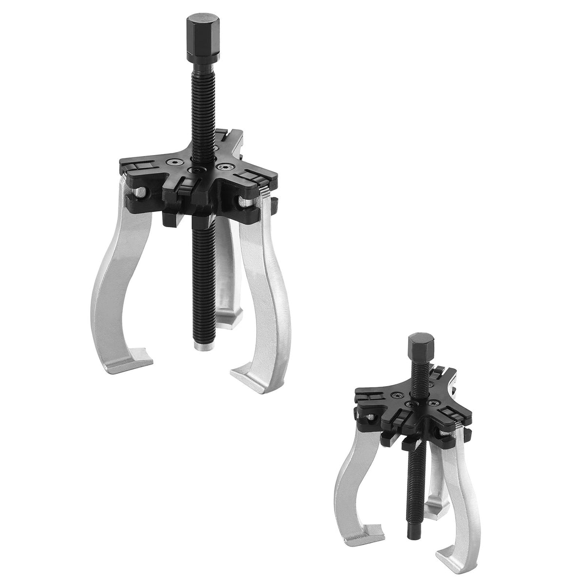 Gear Puller Set 2-Piece 3 and 7 Inch 3-Jaw Reversible Bearings Flywheels