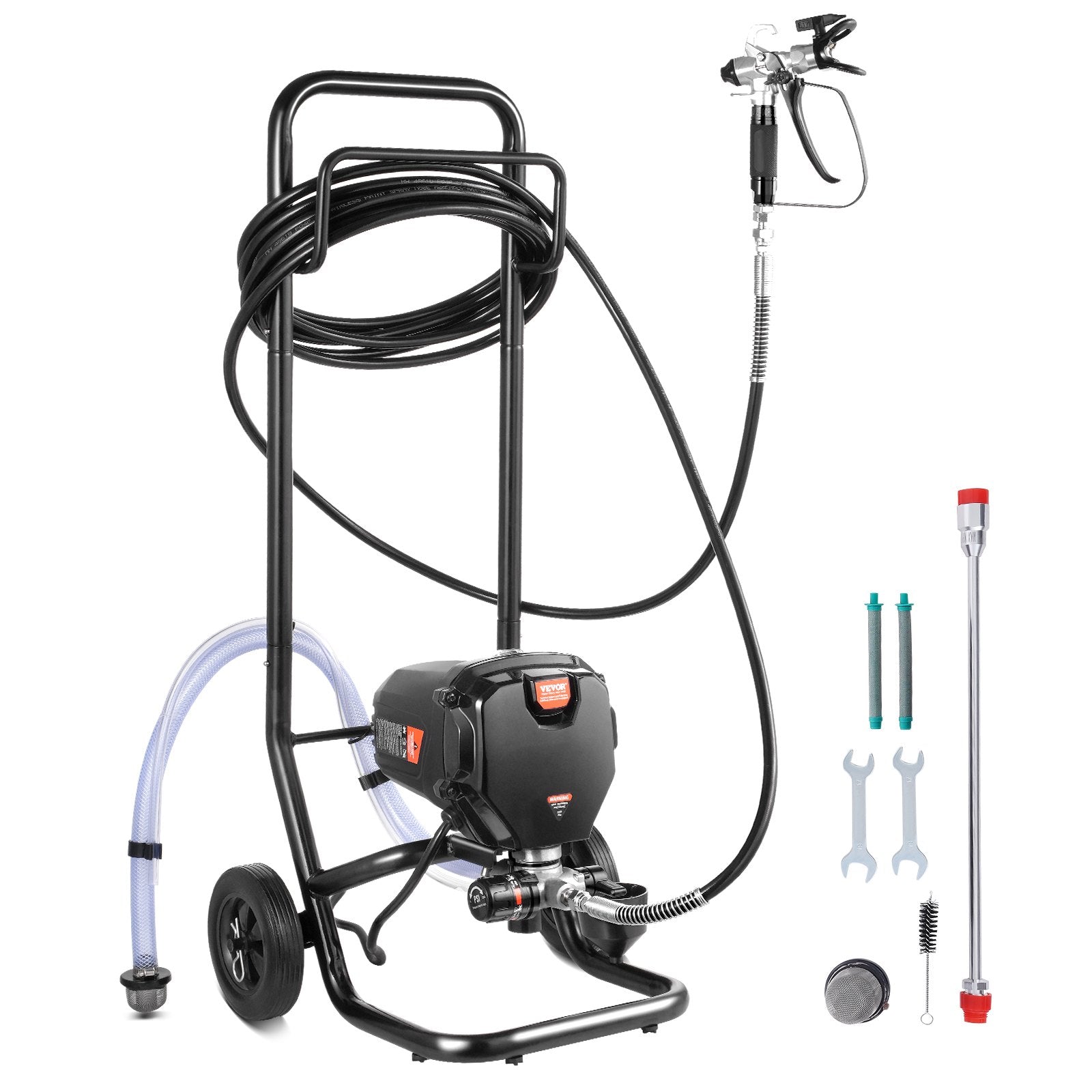 Stand Airless Paint Sprayer 750W 3000PSI Electric with Cart for Home Use