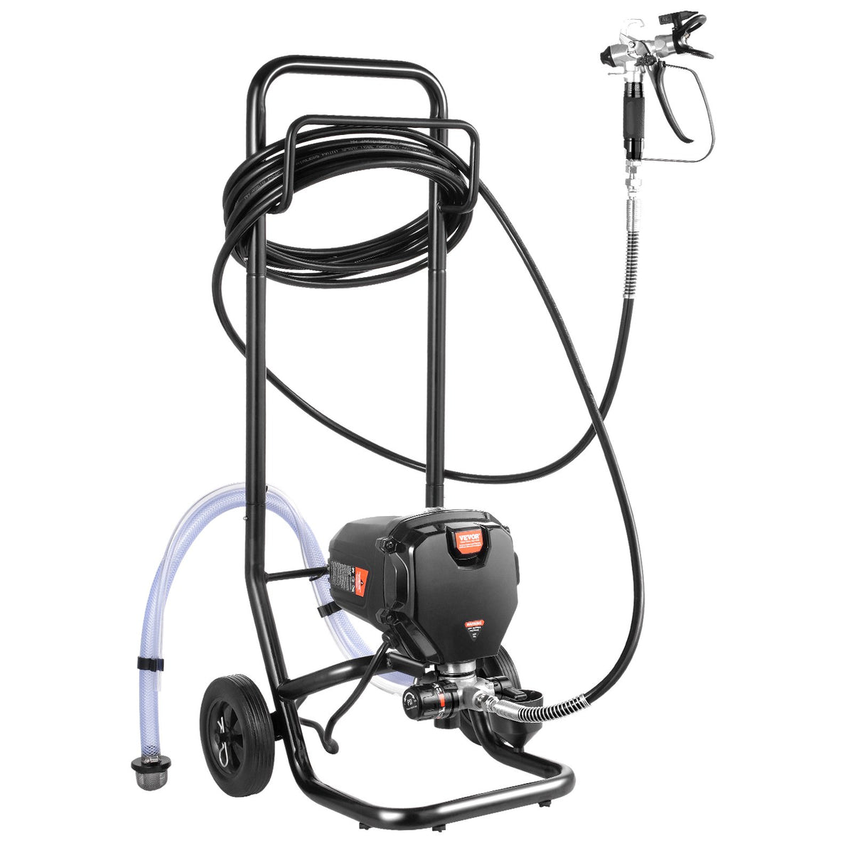 Stand Airless Paint Sprayer 750W 3000PSI Electric with Cart for Home Use