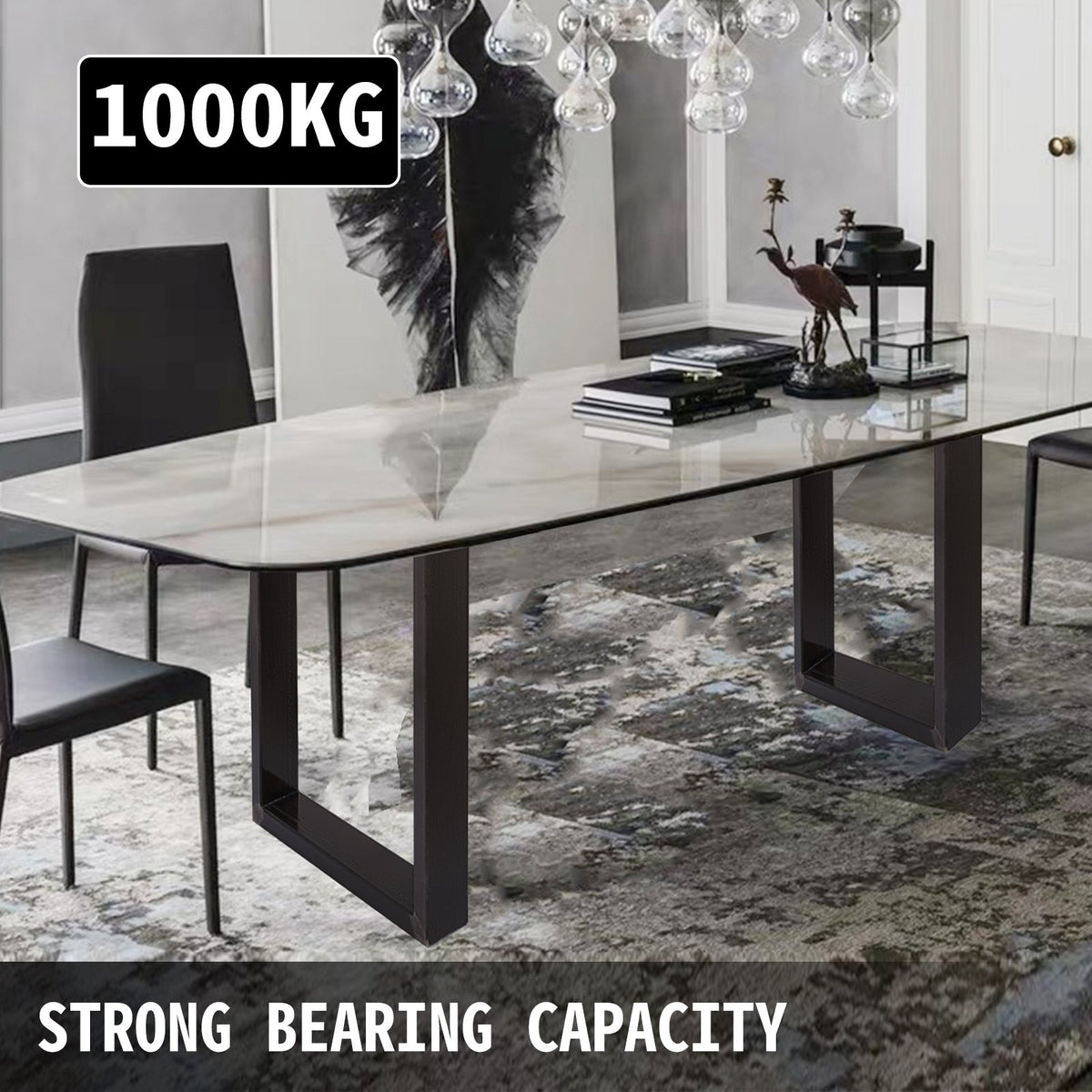 Dining Table Legs 72x60cm Set of 2  Office Computer Desk Bench Country Style