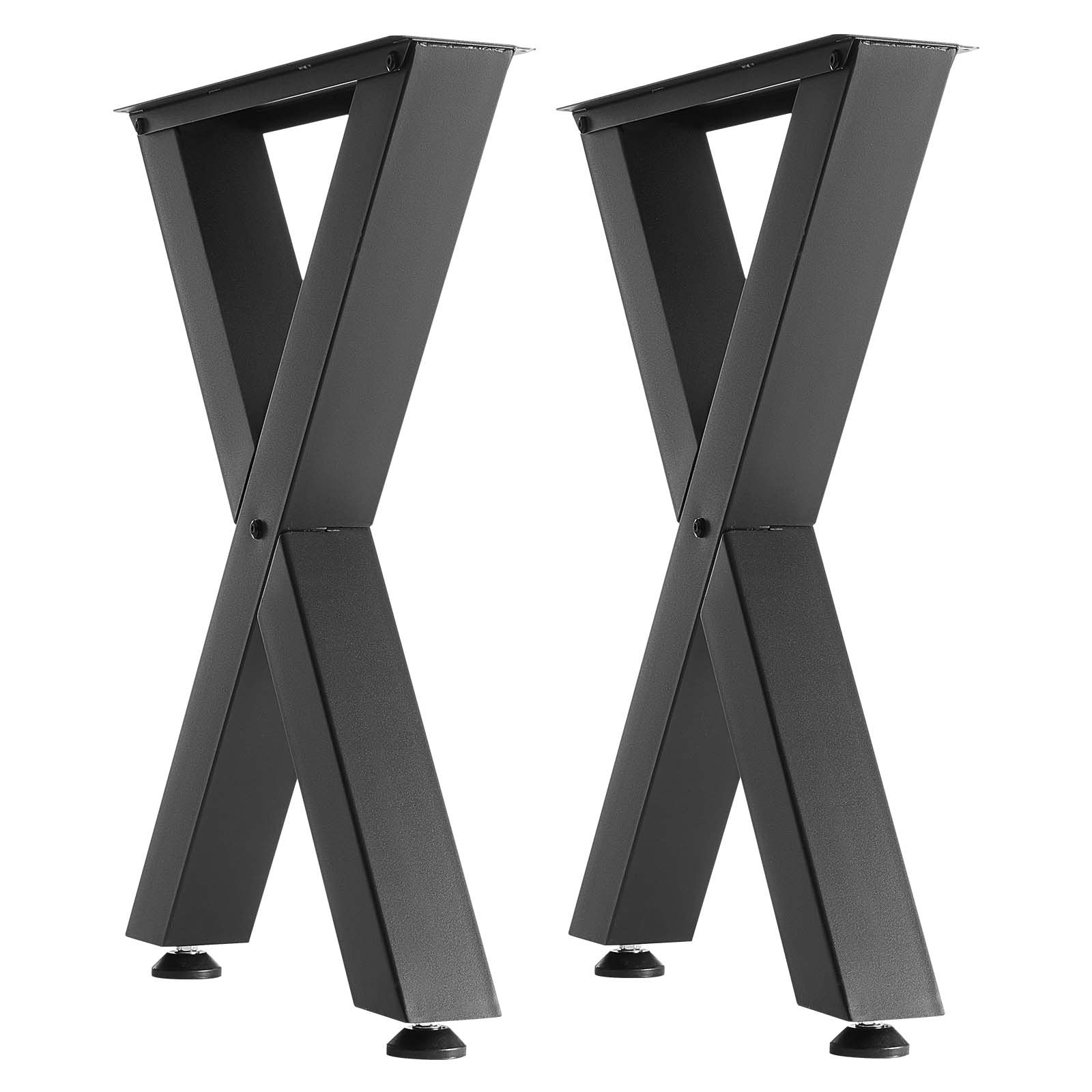Table Legs 750x600mm Steel X Frame Heavy Duty 1000kg Desk Bar Workbench 2PCS