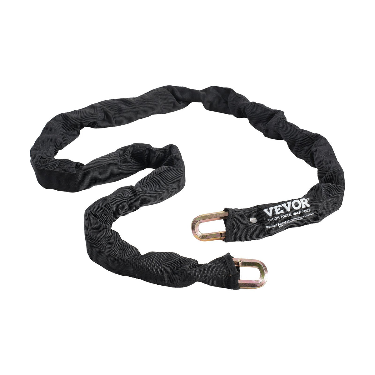 Bike Chain Lock 5.91 Ft, 9.5mm Heavy Duty Steel Anti-Theft Lock, Black