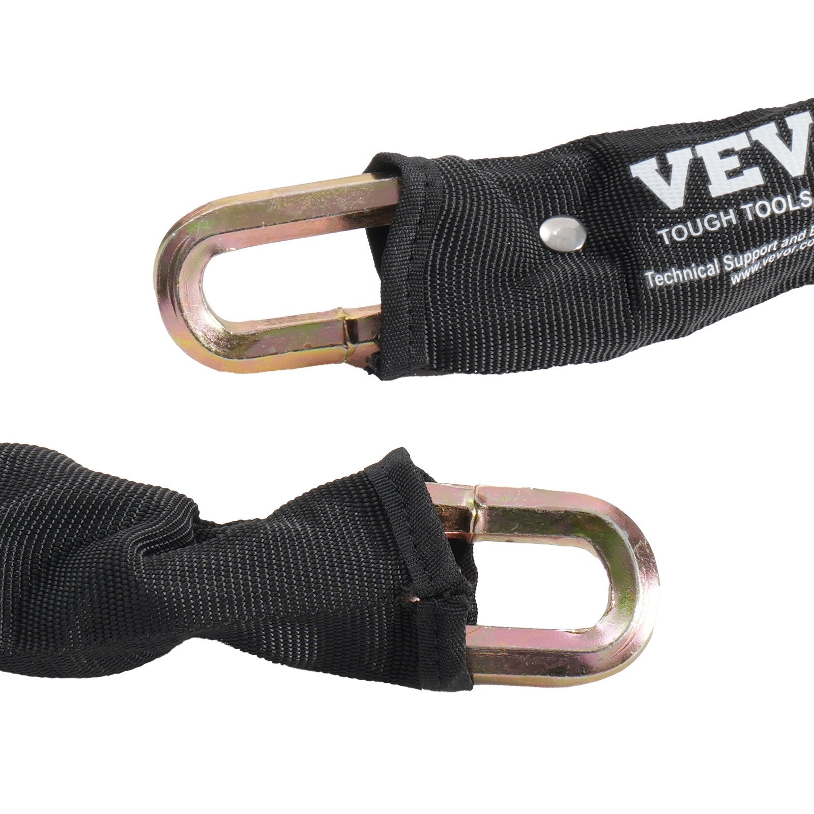 Bike Chain Lock 5.91 Ft, 9.5mm Heavy Duty Steel Anti-Theft Lock, Black