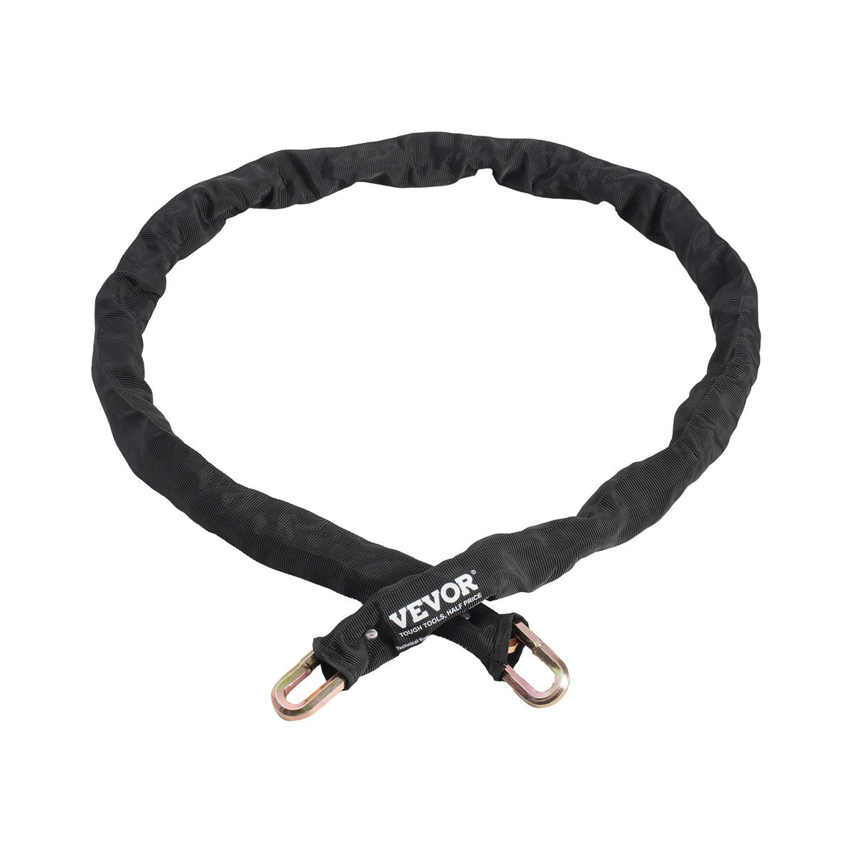 Bike Chain Lock 5.91 Ft, 9.5mm Heavy Duty Steel Anti-Theft Lock, Black