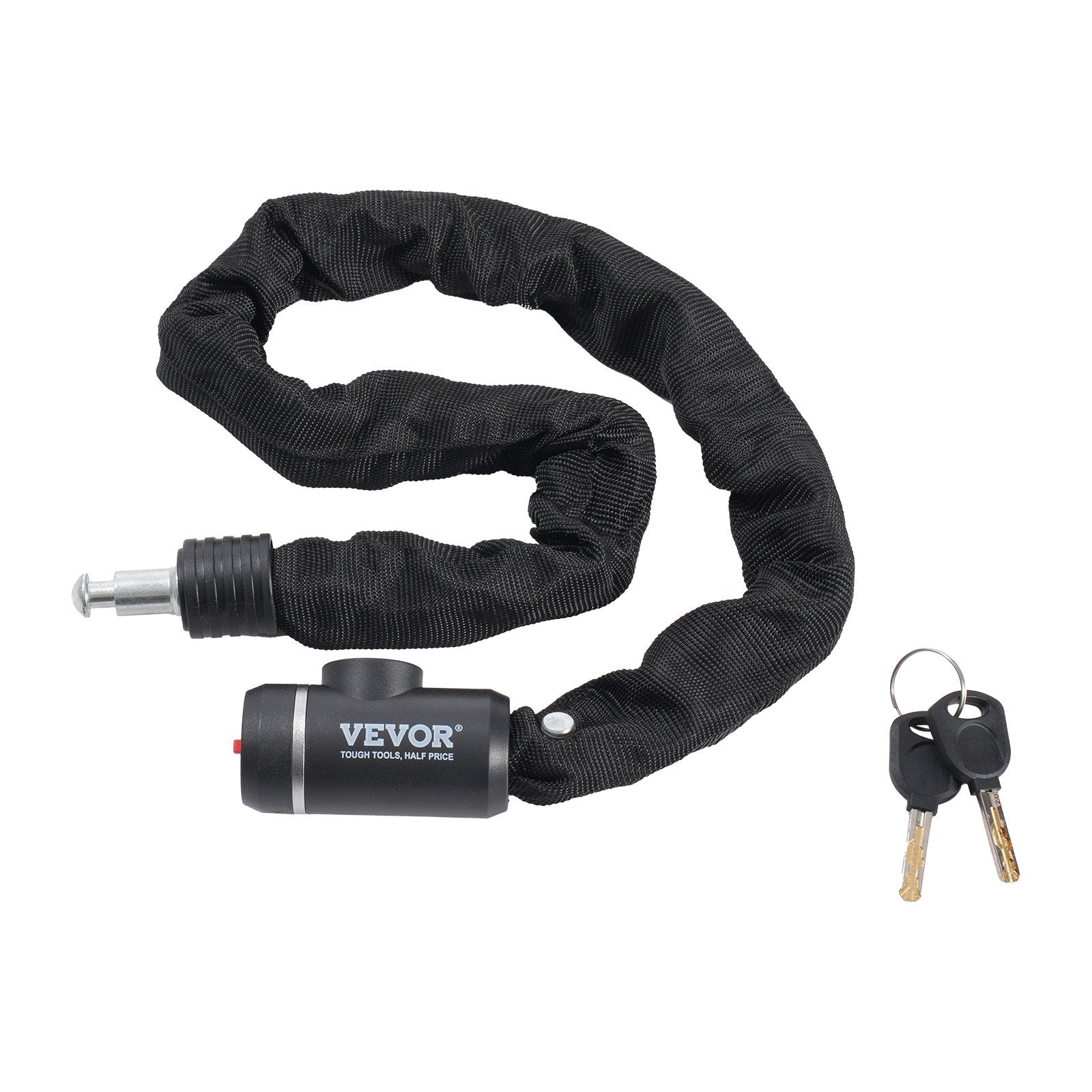 Bike Chain Lock 2.79 Ft 8mm Heavy Duty Combination Lock with 2 Keys for Security