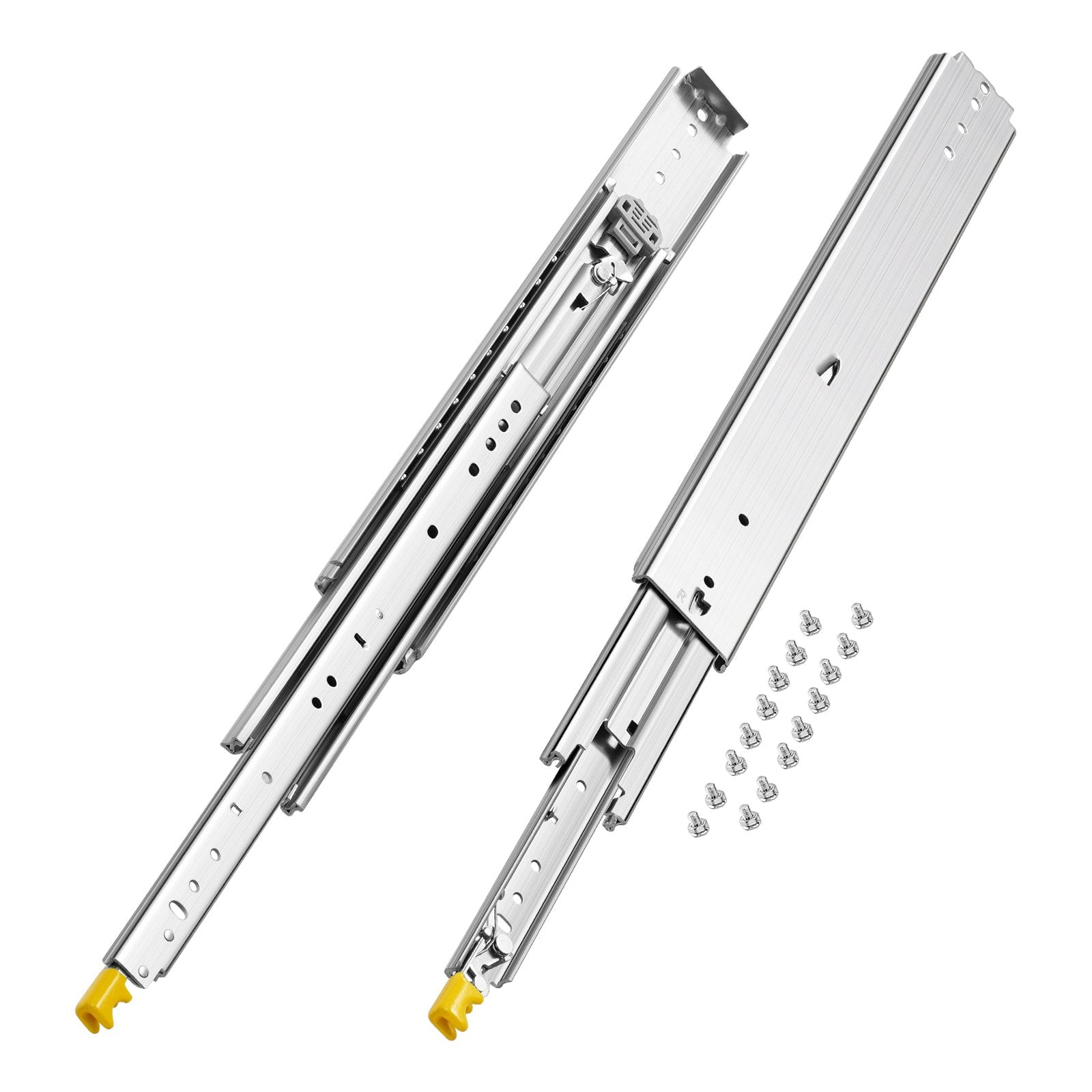Drawer Slides 1 Pair Full Extension 18-60 Inch 500 LBS BallBearing Locking Rails