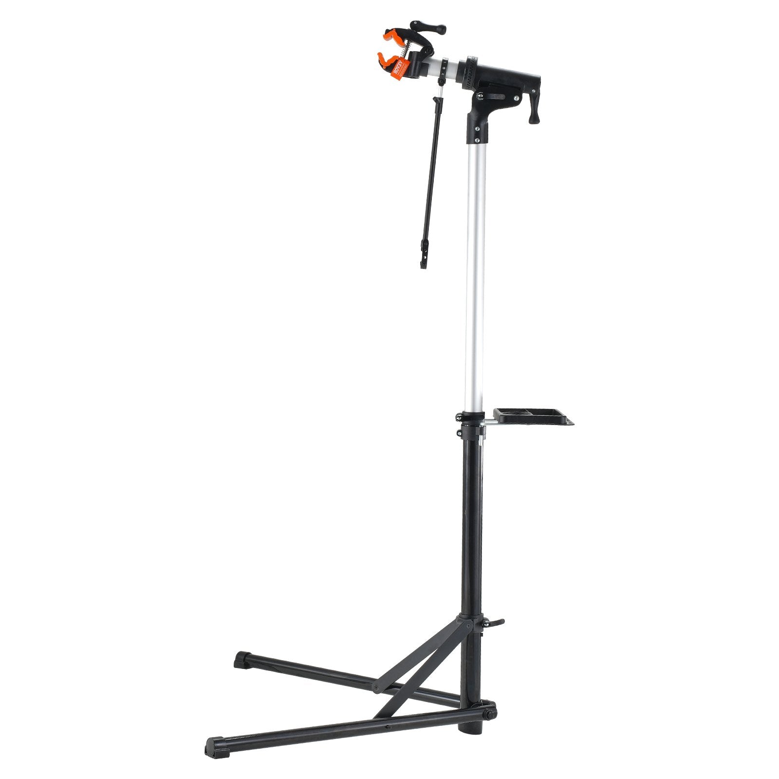 Bike Repair Stand 66lbs Heavy-Duty Aluminum Adjustable Foldable with Tool Tray