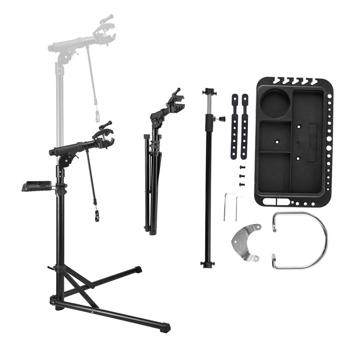 Bike Repair Stand 38.56kg 1035-1630mm Adjustable Foldable Magnetic Tool Tray