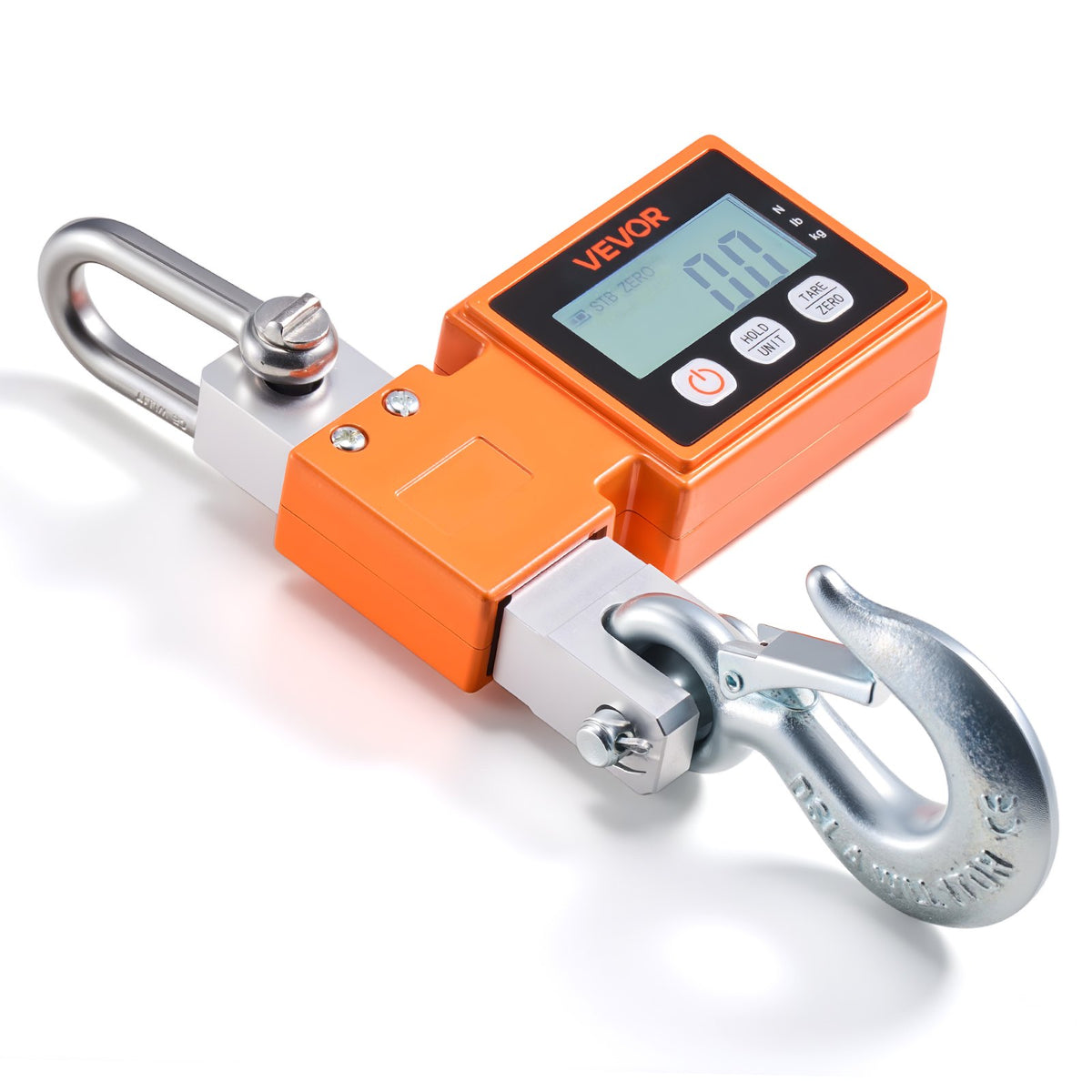Digital Crane Scale 1100lbs/500kg Industrial Hanging with LCD Cast Aluminum