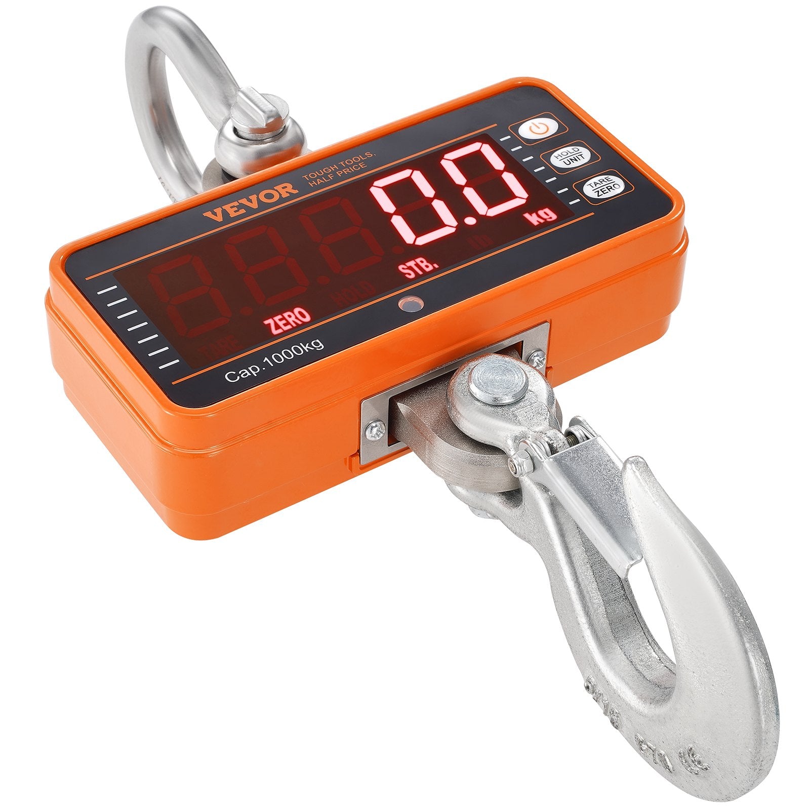 Digital Crane Scale, 2200 lbs/1000 kg Heavy-Duty Hanging Scale with LED & Remote
