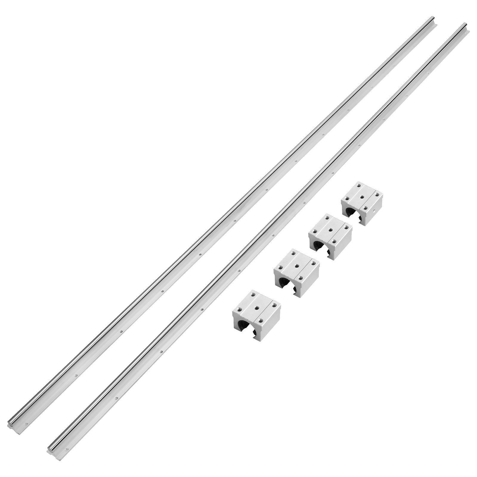 Linear Guide Rail Set SBR20 2200mm 2 Rails 4 SBR20UU Slide Blocks CNC