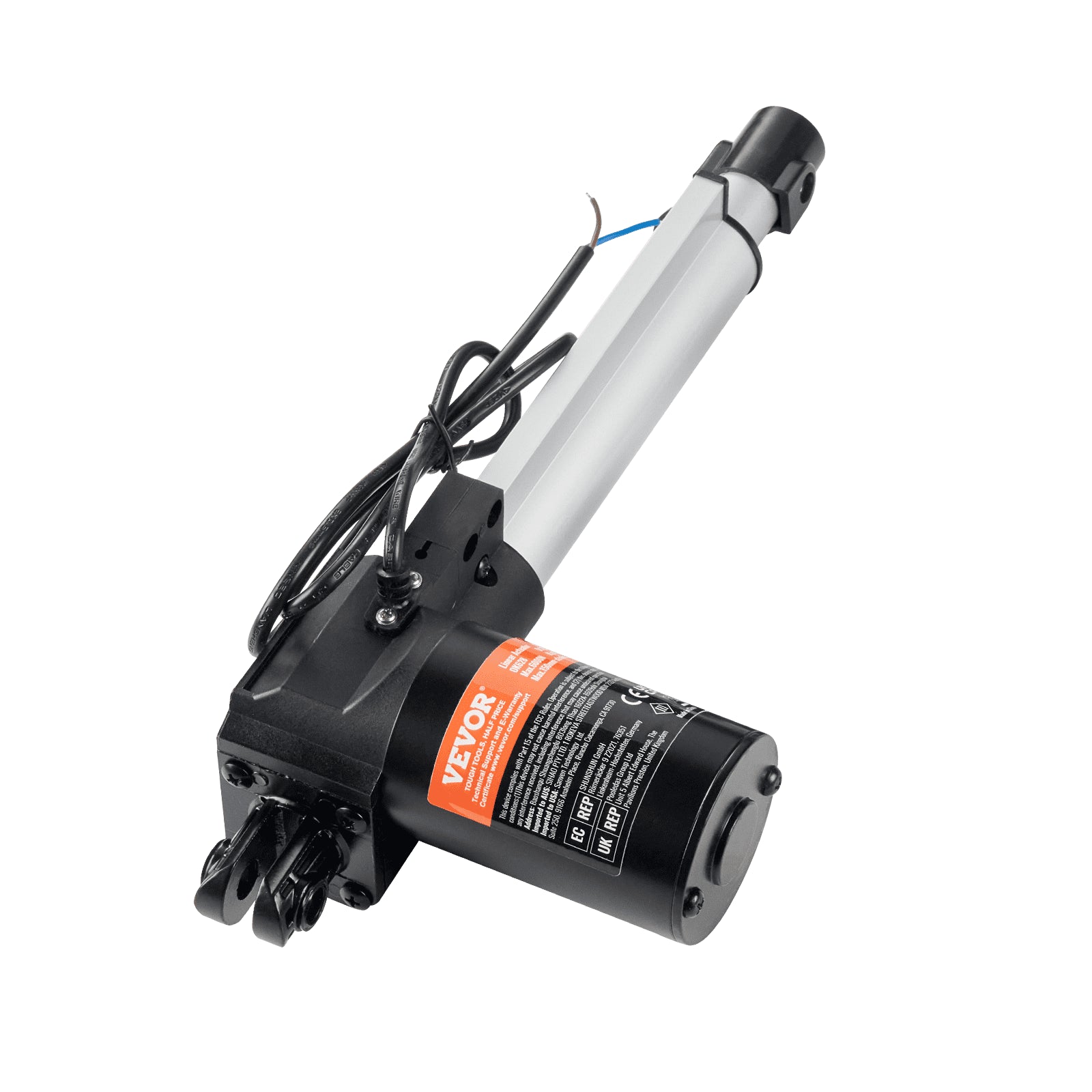 12V Heavy Duty 6 Inch Linear Actuator 1320lbs with Mounting Bracket