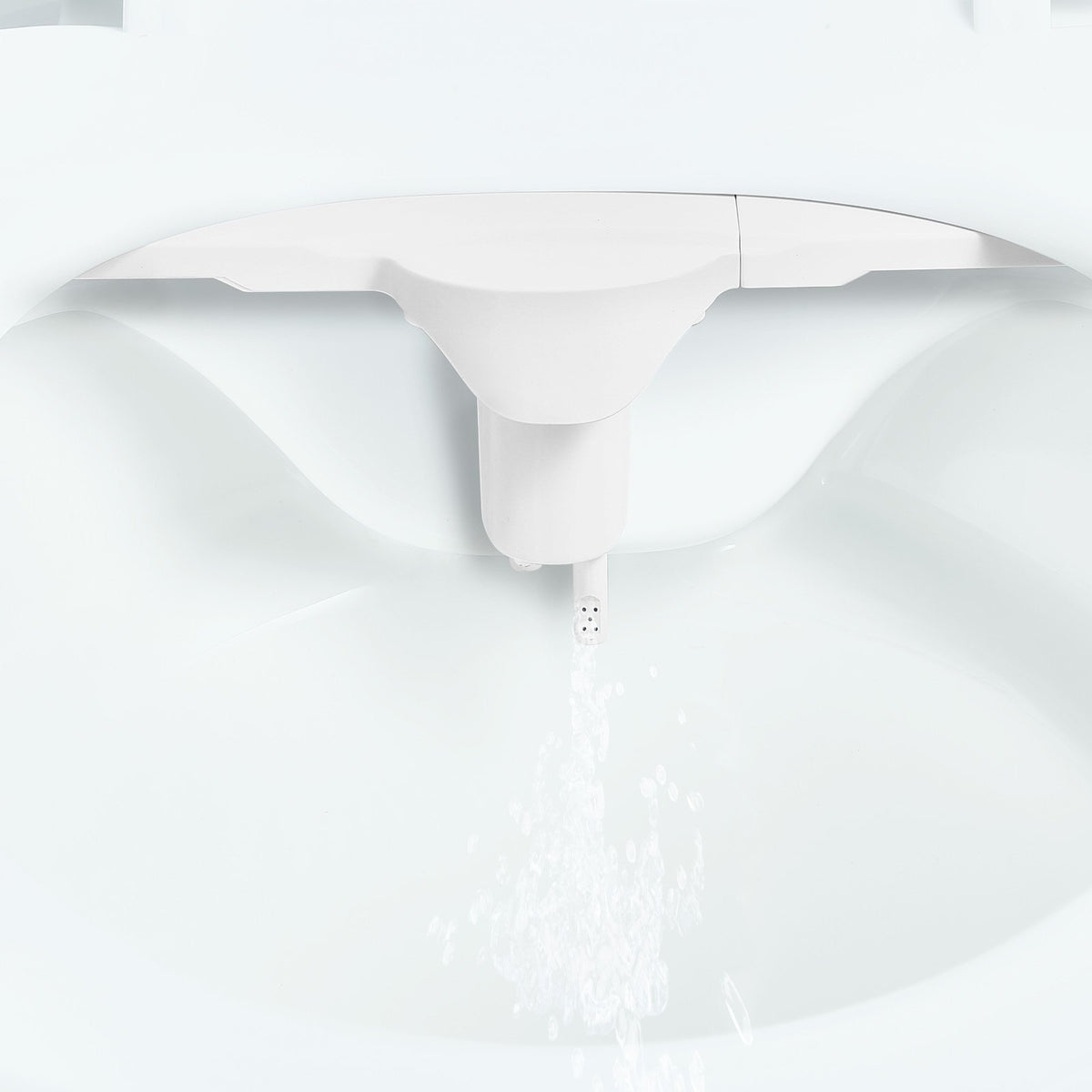 Ultra Thin Bidet Toilet Attachment, Dual Nozzles, Adjustable Pressure, Cold