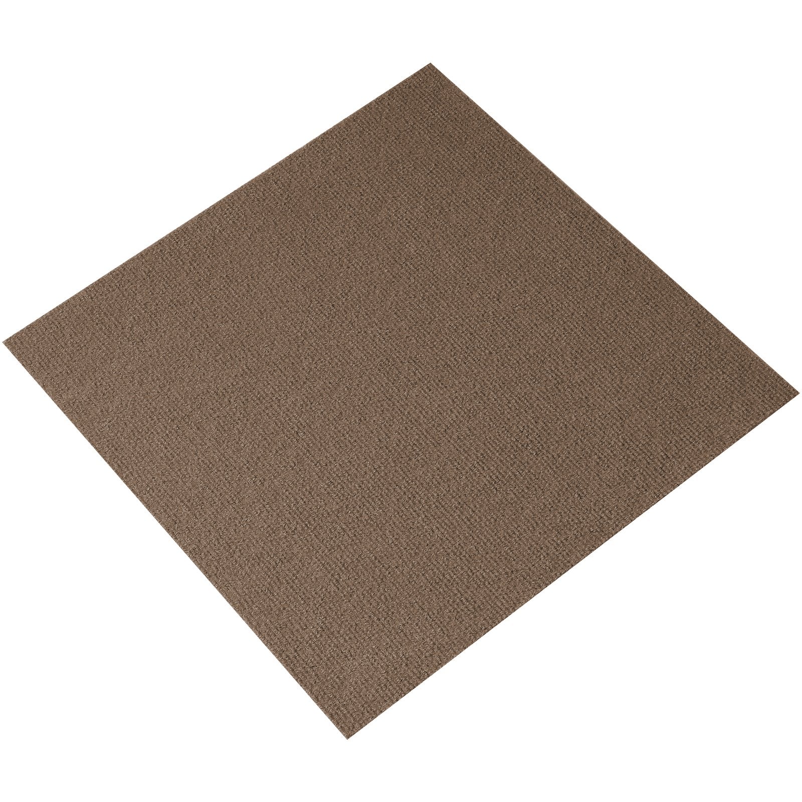 Carpet Tiles Peel Stick 18x18" Self-Adhesive 10 Tiles Dark Brown Indoor Outdoor