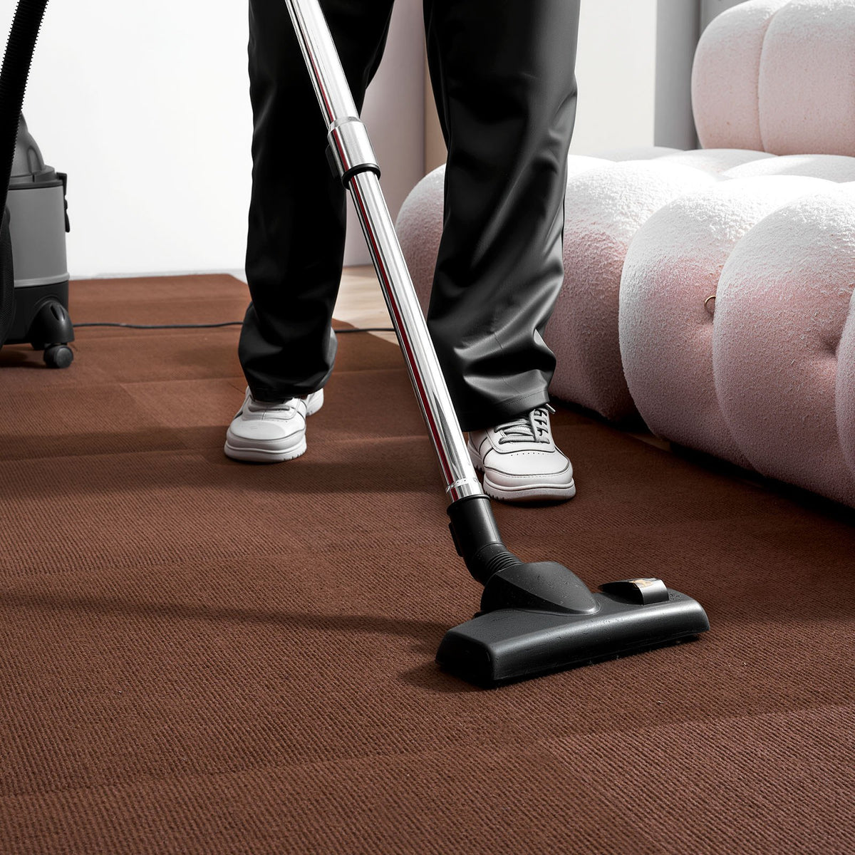 Carpet Tiles 610x610mm 20PCS Peel Stick Self Adhesive Floor Rug 7.4㎡ Dark Brown