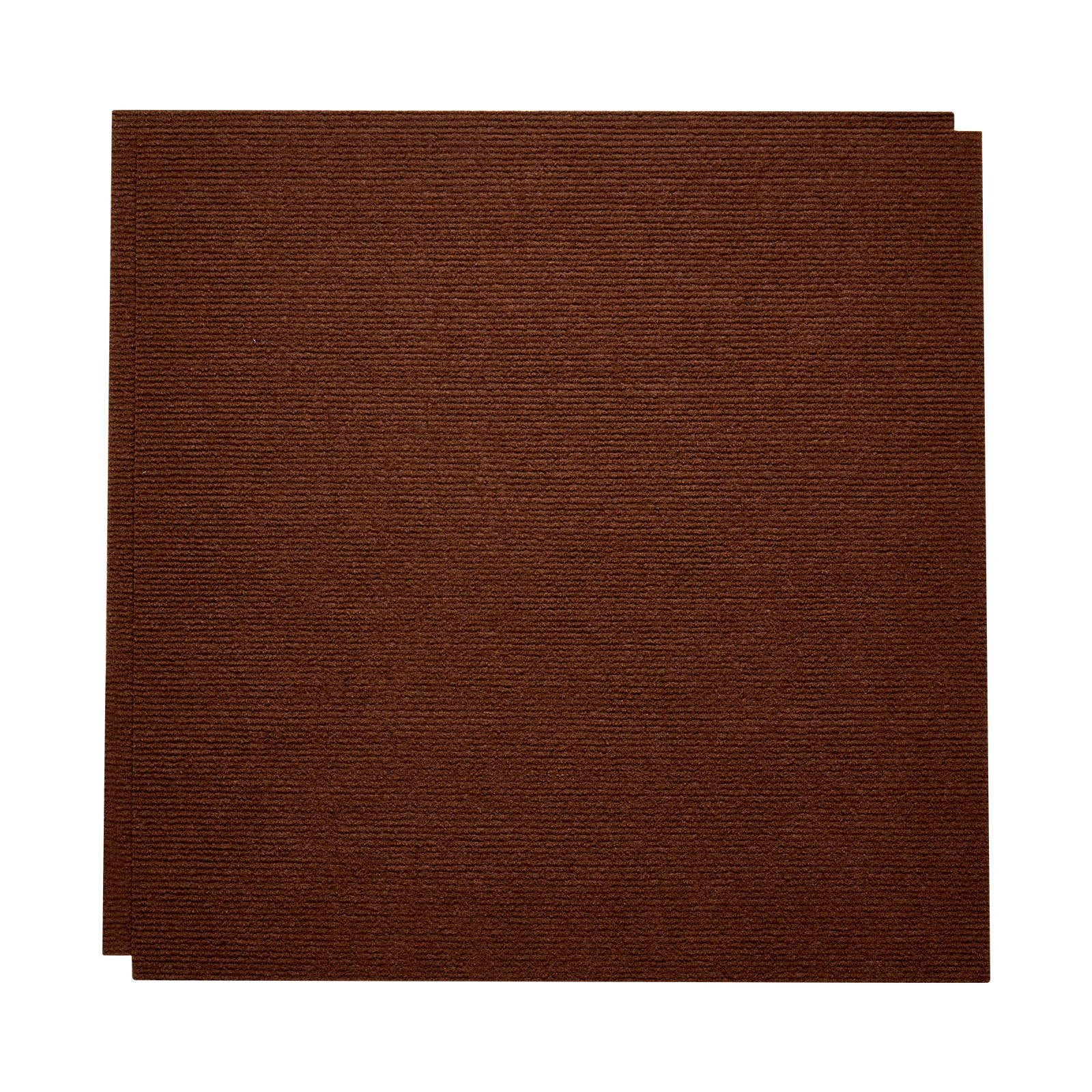 Carpet Tiles 610x610mm 20PCS Peel Stick Self Adhesive Floor Rug 7.4㎡ Dark Brown