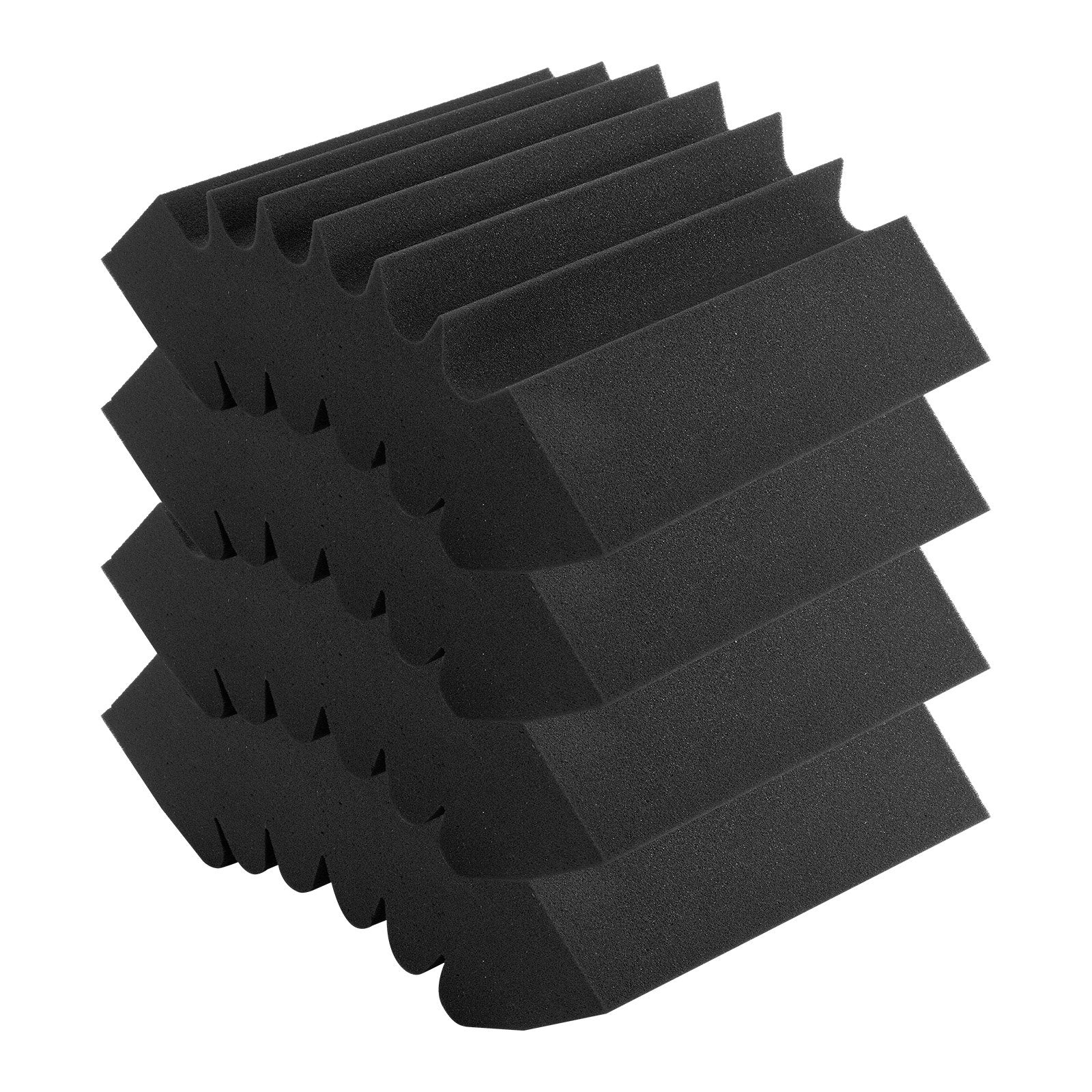 Acoustic Foam Panels 4-Pack, High-Density Soundproof Wall & Ceiling Panels