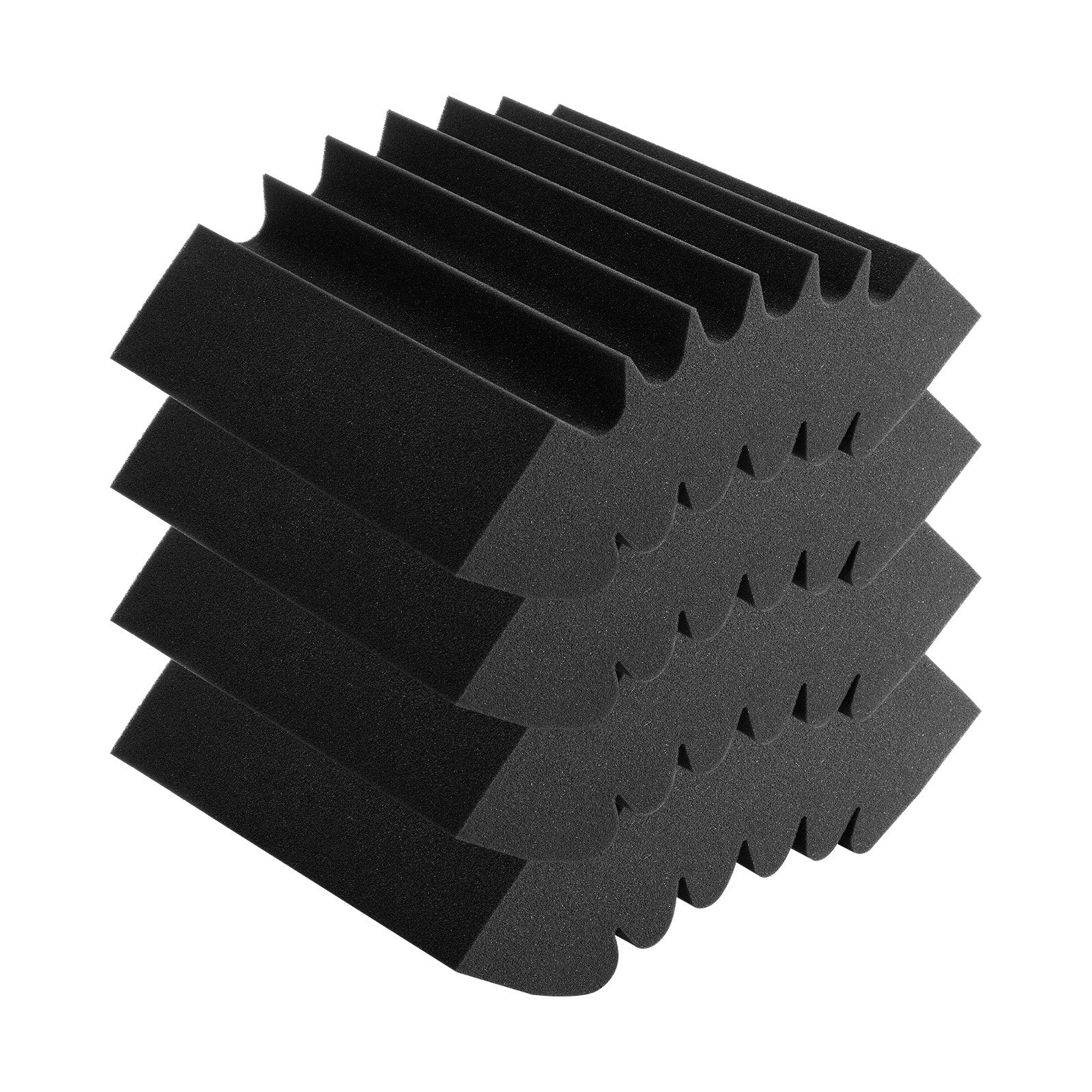Acoustic Foam Panels 4-Pack, High-Density Soundproof Wall & Ceiling Panels