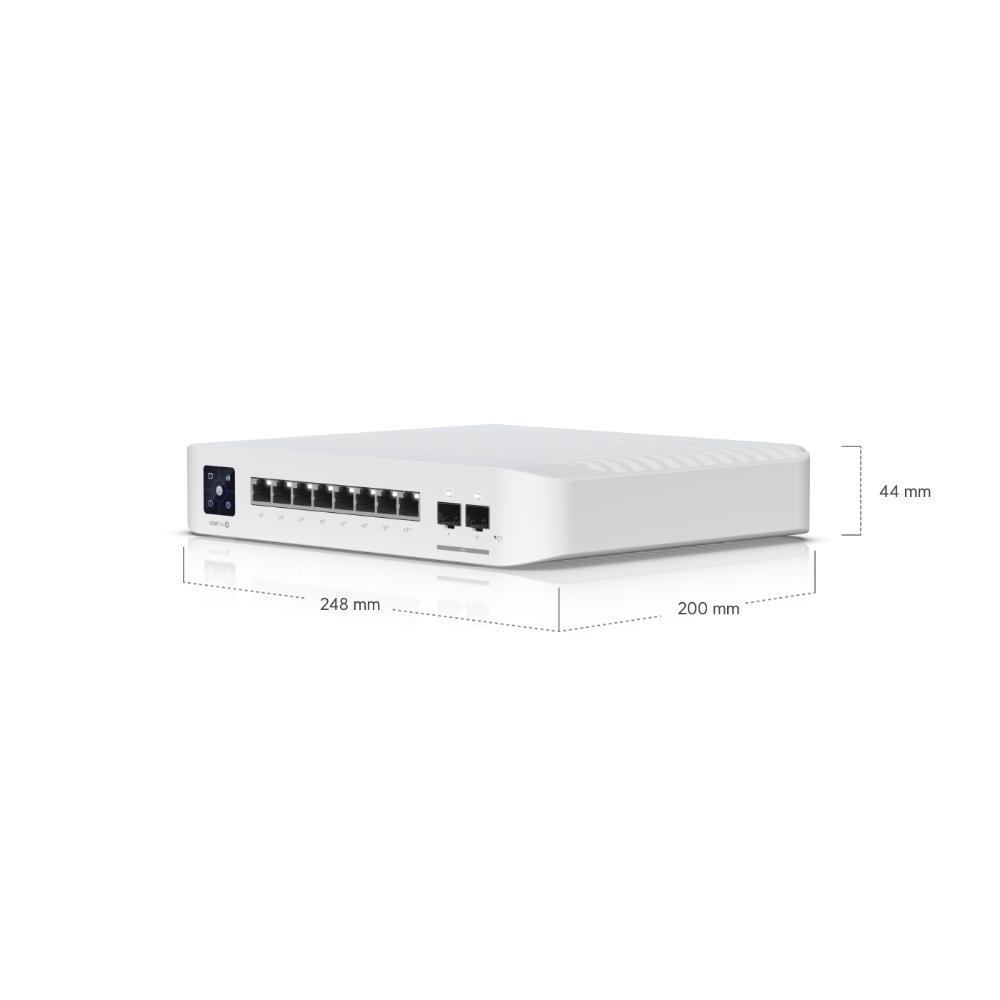 Ubiquiti UniFi Network 8 Port Managed Gigabit Layer 3 Switch with 120W PoE Plus Plus Output and 10G SFP+ Ports