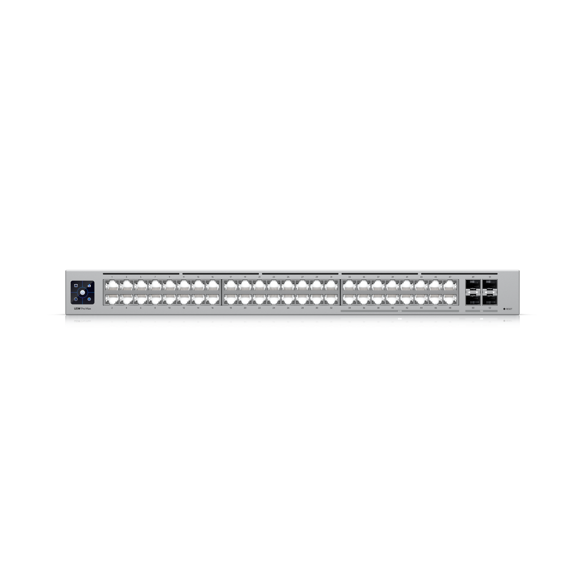 Ubiquiti UniFi Switch Pro Max 48 Port Layer 3 Etherlighting Switch with 2.5GbE GbE and 10G SFP+ Ports